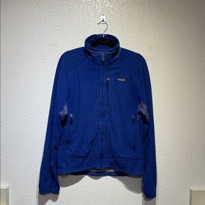 Patagonia Blue Zip Up Sweater